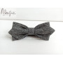 Серая шерстяная галстук бабочка меланж ручной работы Major Style