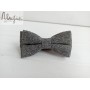 Сіра вовняна краватка метелик меланж ручної роботи Major Style