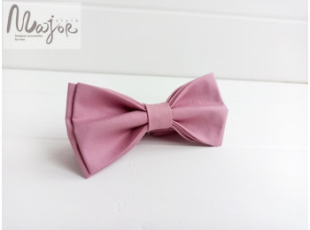 Рожева краватка метелик однотонна