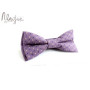 Фіолетова краватка метелик з візерунком ручної роботи Major Style