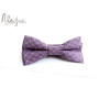 Фіолетова краватка метелик з візерунком ручної роботи Major Style