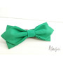 Краватка метелик зелена однотонна текстурована ручної роботи Major Style