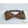 Мужская галстук бабочка самовяз коричневая ручной работы Major Style