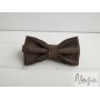 Коричневая бабочка галстук в клетку ручной работы Major Style