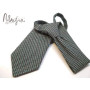 Дитячий галстук бірюзовий в смужку ручної роботи Major Style