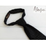 Детский галстук черный горошек ручной работы Major Style