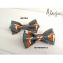 Метелик краватка дитяча сірі лисиці ручної роботи Major Style