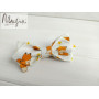 Галстук бабочка для малыша белые лисички ручной работы Major Style