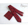 Дитяча краватка червона з візерунком ручної роботи Major Style