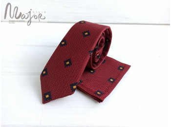 Дитяча краватка червона з візерунком