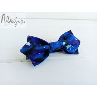 Детская галстук бабочка синие звёзды