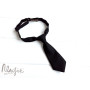 Черный детский галстук однотонный ручной работы Major Style