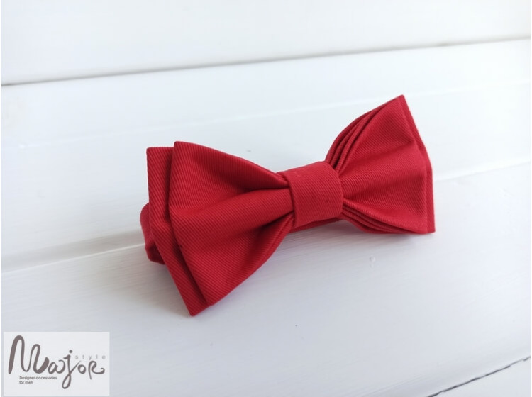 Красная галстук-бабочка детская ручной работы Major Style