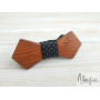 Краватка метелик із дерева для хлопчика в горох ручной работы