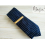 Зажим для краватки з дерева косою ручної роботи Major Style