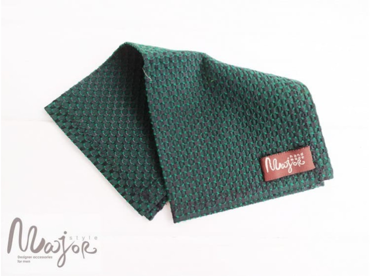 Нагрудный платок Паше зеленый ручной работы Major Style