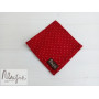 Красный нагрудный платок в горошек ручной работы