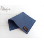 Мужской нагрудный платок синий в точки ручной работы Major Style