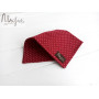 Бордовый нагрудный платок в звезды ручной работы Major Style