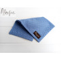Голубой нагрудный платок Паше в горошек ручной работы Major Style