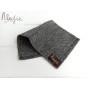 Серый шерстяной платок Паше меланж ручной работы Major Style