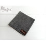 Серый шерстяной платок Паше меланж ручной работы Major Style
