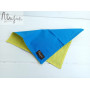 Краватка метелик жовто-блакитна ретро ручної роботи Major Style