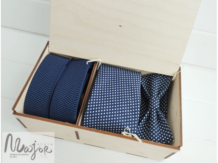 Сет для подарка "Классический горох" ручной работы Major Style