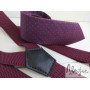 Фиолетовый галстук с бордовыми подтяжками ручной работы
