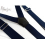 Темно-синие подтяжки для брюк ручной работы Major Style