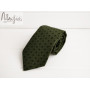 Зелена краватка з візерунком ручної роботи Major Style