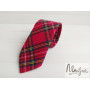 Краватка в червону клітинку шотландка ручної роботи Major Style