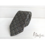 Шелковый галстук серый с узором ручной работы Major Style