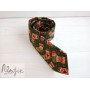 Зеленый галстук новогодний ручной работы Major Style