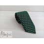 Зеленый галстук в горошек ручной работы Major Style