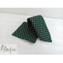 Зеленый галстук в горошек ручной работы Major Style