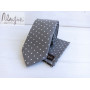 Серый галстук в ромбики ручной работы Major Style
