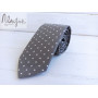 Серый галстук в ромбики ручной работы Major Style