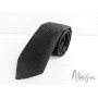 Черный галстук однотонный ручной работы Major Style