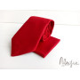 Краватка червона атласна однотонна ручної роботи Major Style