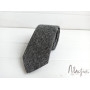 Серый шерстяной галстук меланж ручной работы Major Style