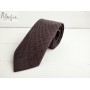 Серо-бордовый галстук пипита ручной работы Major Style