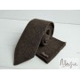 Коричневый шерстяной галстук меланж ручной работы Major Style