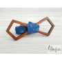 Деревянная бабочка синие одуванчики ручной работы Major Style