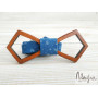 Дерев'яний метелик сині одуванчики ручної роботи Major Style