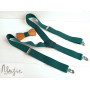 Деревянная галстук-бабочка и подтяжки зеленые ручной работы Major Style